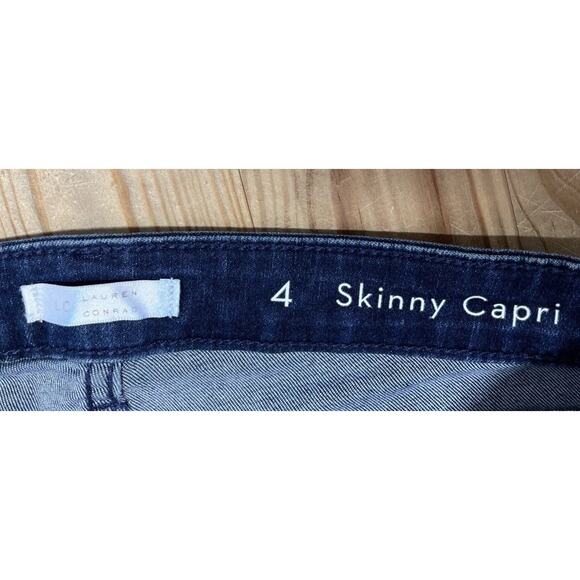 Lauren Conrad Womens Size 4 Skinny Capri/Dark Wash/Stretch/5-Pocket Design - Picture 3 of 6